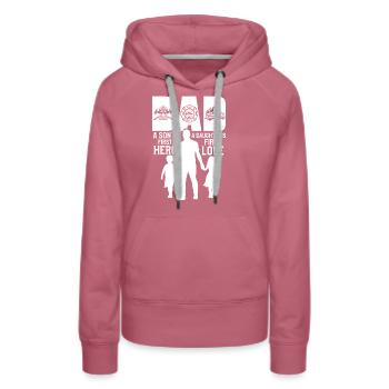 Firefighter - Women’s Premium Organic Hoodie - mauve - Front - Isabella (175cm)