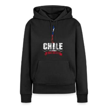 Chili - Sweat à capuche Premium bio Femme - noir - Devant - Julia (174cm)