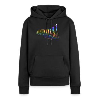 Klavier Klassische Musik - Frauen Premium Bio Hoodie - Schwarz - Vorne - Julia (174cm)
