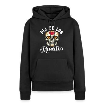 Dia De Los Muertos Day Of The Dead - Frauen Premium Bio Hoodie - Schwarz - Vorne - Julia (174cm)