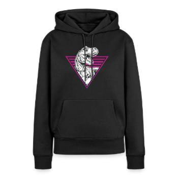 Dinosaurs T Rex Extinct Dinosaurs Vaporwave - Frauen Premium Bio Hoodie - Schwarz - Vorne - Julia (174cm)
