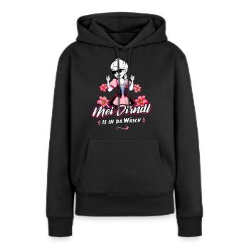 Trachtenshirt Damen Mei Dirndl T-Shirt - Frauen Premium Bio Hoodie - Schwarz - Vorne - Julia (174cm)
