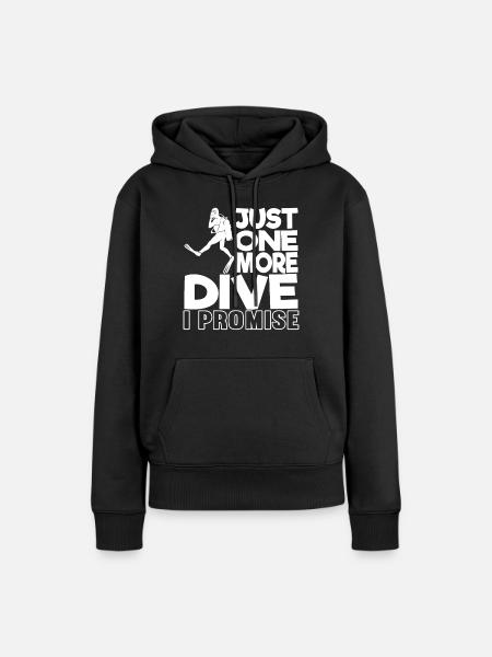 Diving Scuba Diving Diver Gift - Vrouwen Premium Bio hoodie - zwart