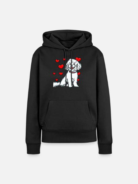 Bichon Frise - Frauen Premium Bio Hoodie - Schwarz