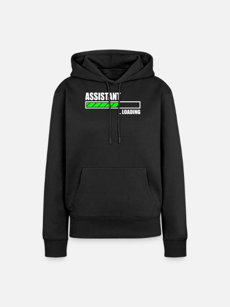 Assistant Loading Bar - Frauen Premium Bio Hoodie - Schwarz