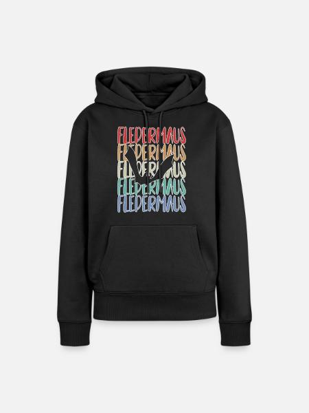 Fledermaus Fledermäuse - Frauen Premium Bio Hoodie - Schwarz