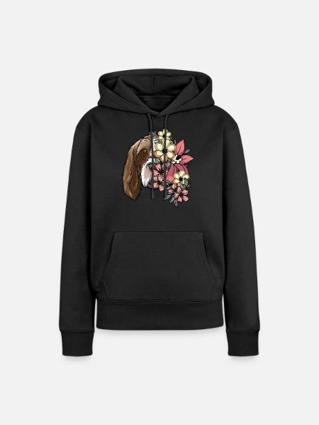 Spinone Italiano Hunde - Frauen Premium Bio Hoodie - Schwarz