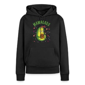 Mama Avocado Mom Mommy Happy Mother's Day - Frauen Premium Bio Hoodie - Schwarz - Vorne - Julia (174cm)