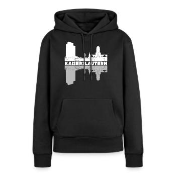 Kaiserslauterer Stadt Kaiserslautern - Frauen Premium Bio Hoodie - Schwarz - Vorne - Julia (174cm)