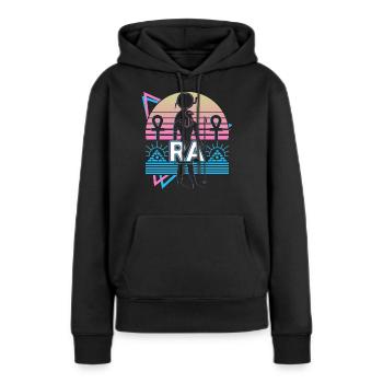 Ra Dieu Égyptien Egypte Cadeau - Sweat à capuche Premium bio Femme - noir - Devant - Julia (174cm)