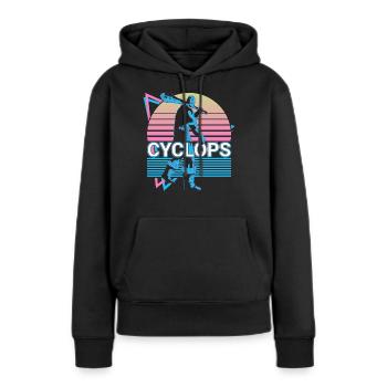 Cyclope Cadeau de mythologie grecque - Sweat à capuche Premium bio Femme - noir - Devant - Julia (174cm)