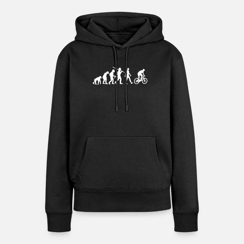 Cycliste Evolution Biker - Sweat à capuche Premium bio Femme - noir