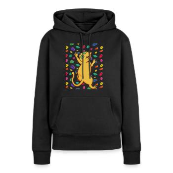 Grimpeurs Grimpeurs - Sweat à capuche Premium bio Femme - noir - Devant - Julia (174cm)