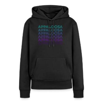 Appaloosa Pferd Retro - Frauen Premium Bio Hoodie - Schwarz - Vorne - Julia (174cm)