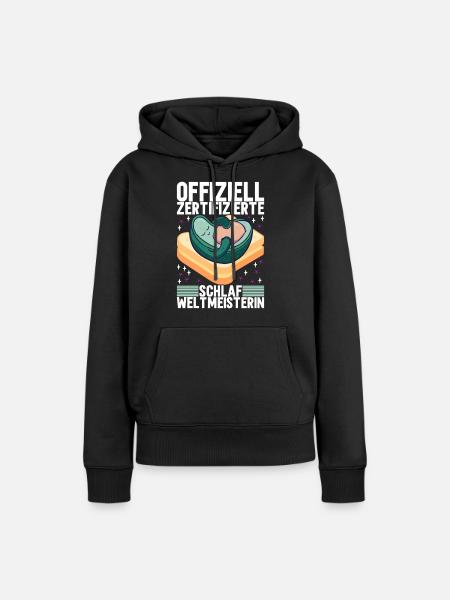 Avocado Toast - Frauen Premium Bio Hoodie - Schwarz