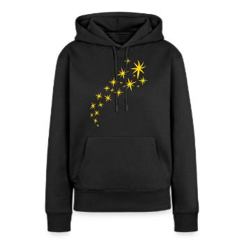 Design Gelbe Sternenflotte - Frauen Premium Bio Hoodie - Schwarz - Vorne - Julia (174cm)