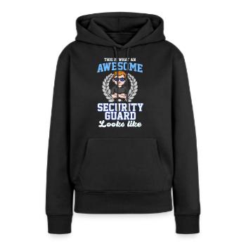 Fantastischer Wachmann - Frauen Premium Bio Hoodie - Schwarz - Vorne - Julia (174cm)