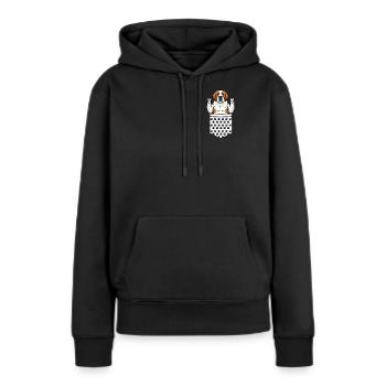 St. Bernard Dog St. Bernard Dog - Women’s Premium Organic Hoodie - black - Front - Julia (174cm)