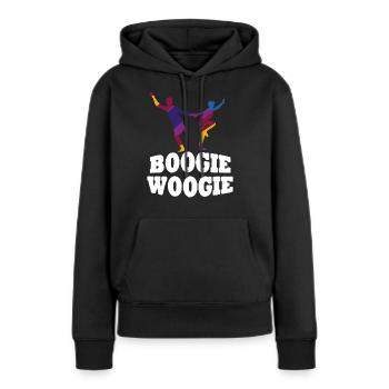 Boogie Woogie Tänzer Tanzen Swing - Frauen Premium Bio Hoodie - Schwarz - Vorne - Julia (174cm)