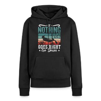 Apnée Apnée Plongée Cadeau d’apnée - Sweat à capuche Premium bio Femme - noir - Devant - Julia (174cm)