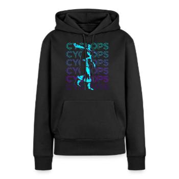 Cyclope Cyclope Mythologie grecque antique Retr - Sweat à capuche Premium bio Femme - noir - Devant - Julia (174cm)