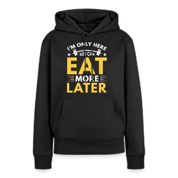Lustiger Fitness Spruch Workout Warmup Sport - Frauen Premium Bio Hoodie - Schwarz - Vorne - Julia (174cm)