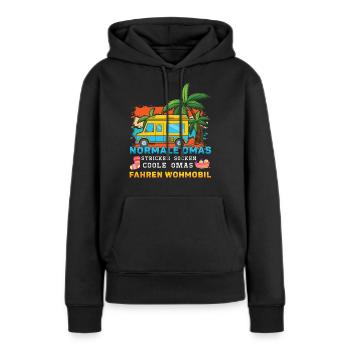 Cool Grandmom Driver Camper Camp Camping - Women’s Premium Organic Hoodie - black - Front - Julia (174cm)