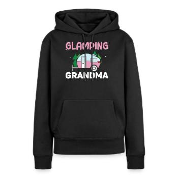 Adventure Vacation Glamp Grandmom Camping - Women’s Premium Organic Hoodie - black - Front - Julia (174cm)