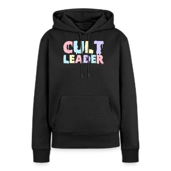 Chef de secte Pastel Goth Occultisme occulte - Sweat à capuche Premium bio Femme - noir - Devant - Julia (174cm)