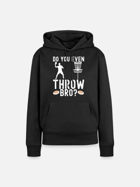 Disc Golf Disc Golfer - Dame Premium hoodie, økologisk bomuld - sort