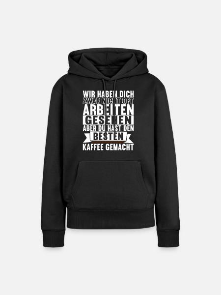 Abschiedsgeschenk Jobwechsel Kollegen - Frauen Premium Bio Hoodie - Schwarz
