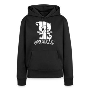 Sensenmann Free Hugs Underhugged Hug - Frauen Premium Bio Hoodie - Schwarz - Vorne - Julia (174cm)