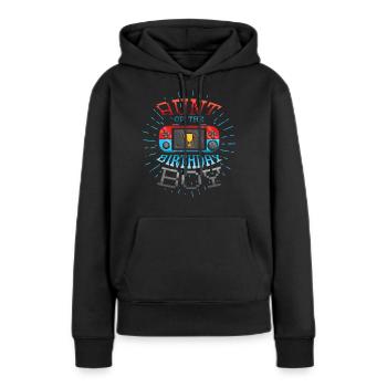 Tante du joueur Amateur de jeux vidéo Gamer - Sweat à capuche Premium bio Femme - noir - Devant - Julia (174cm)