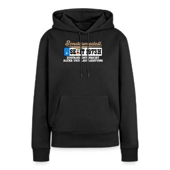 1973 Kennzeichen Geburtstag - Frauen Premium Bio Hoodie - Schwarz - Vorne - Julia (174cm)