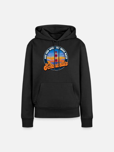 Scharbeutz - Frauen Premium Bio Hoodie - Schwarz