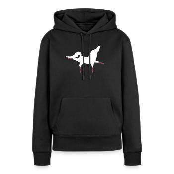 Dressur Reiten Reiten Reiter Reiten - Frauen Premium Bio Hoodie - Schwarz - Vorne - Julia (174cm)