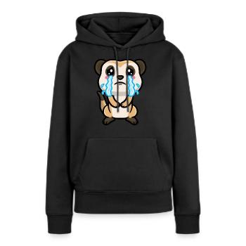 Erdmännchen Tierliebhaber Erdmännchenliebhaber - Frauen Premium Bio Hoodie - Schwarz - Vorne - Julia (174cm)