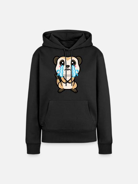 Erdmännchen Tierliebhaber Erdmännchenliebhaber - Frauen Premium Bio Hoodie - Schwarz