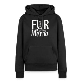 Fur Mom - Women’s Premium Organic Hoodie - black - Front - Julia (174cm)