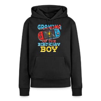 Grandmom Of Gamer Video Game Lover Gamer - Frauen Premium Bio Hoodie - Schwarz - Vorne - Julia (174cm)