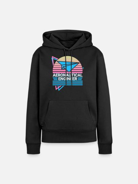 Ingenieur für Luftfahrttechnik Luftfahrttechnik - Frauen Premium Bio Hoodie - Schwarz