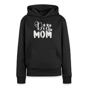 Hundemama - Frauen Premium Bio Hoodie - Schwarz - Vorne - Julia (174cm)