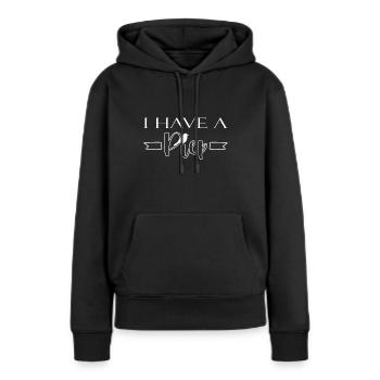 Ich Habe Ein Piep - Birdie Lustiger Vogel Spruch - Frauen Premium Bio Hoodie - Schwarz - Vorne - Julia (174cm)