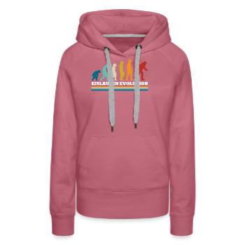 Eislaufen - Frauen Premium Bio Hoodie - Malve - Vorne - Isabella (175cm)