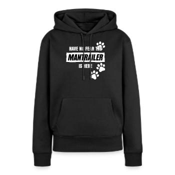 Mantrailing Suchhund Spürhund Mantrailer - Frauen Premium Bio Hoodie - Schwarz - Vorne - Julia (174cm)