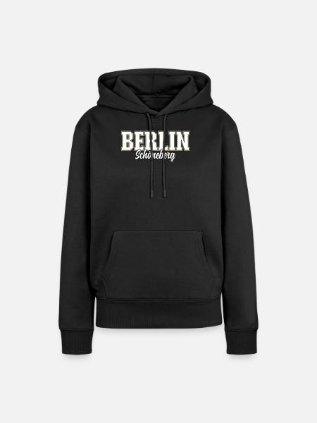 Berlin Schöneberg - Frauen Premium Bio Hoodie - Schwarz