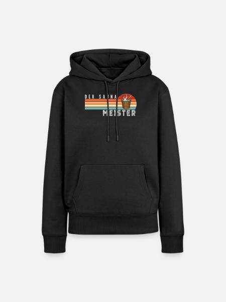 Sauna - Dame Premium hoodie, økologisk bomuld - sort