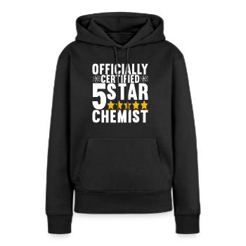 Chimiste chimiste - Sweat à capuche Premium bio Femme - noir - Devant - Julia (174cm)