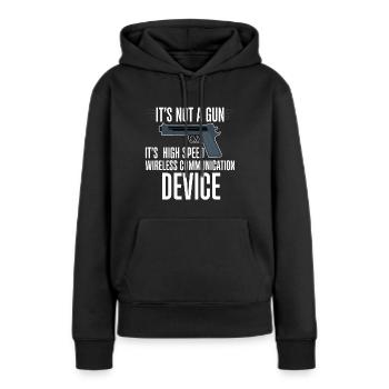 It's A High Speed Wireless Communication Device 3 - Frauen Premium Bio Hoodie - Schwarz - Vorne - Julia (174cm)