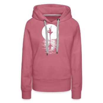 Ballett, Ballerina, Girl, Mädchen, Tanzen - Frauen Premium Bio Hoodie - Malve - Vorne - Isabella (175cm)